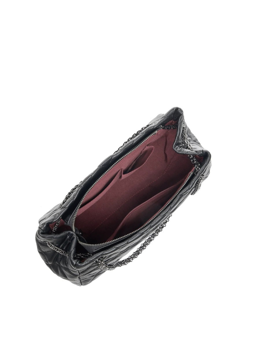 Quilted Leather Chain Shoulder Bag
