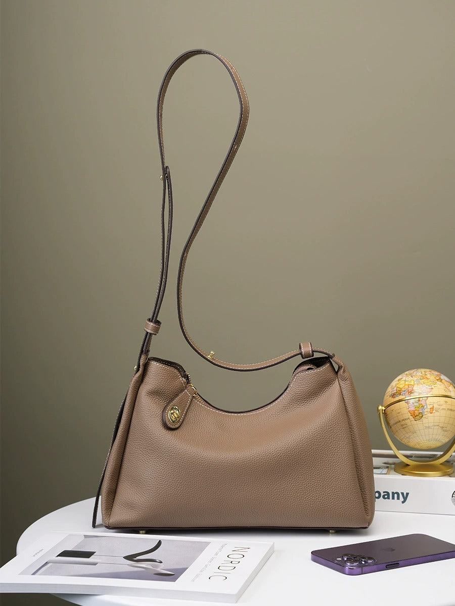 Casual Leather Shoulder Bag