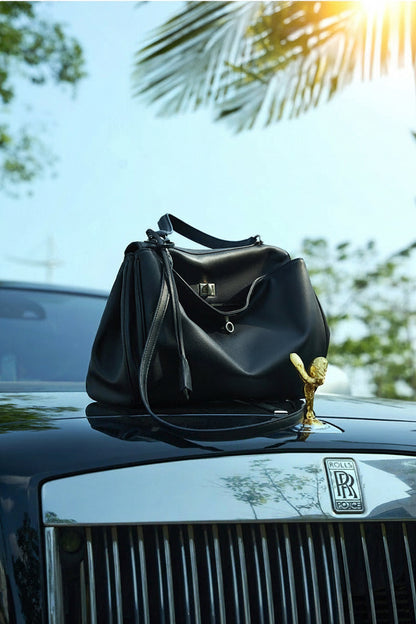 Minimalist Leather Satchel Bag