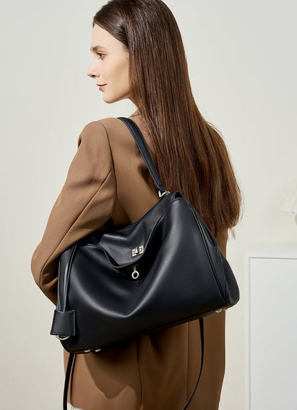 Minimalist Leather Satchel Bag