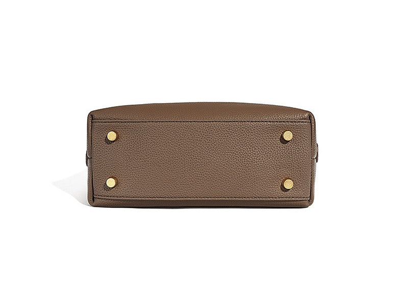 Togo Cowhide Braided Strap Shoulder Bag
