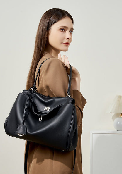 Minimalist Leather Satchel Bag
