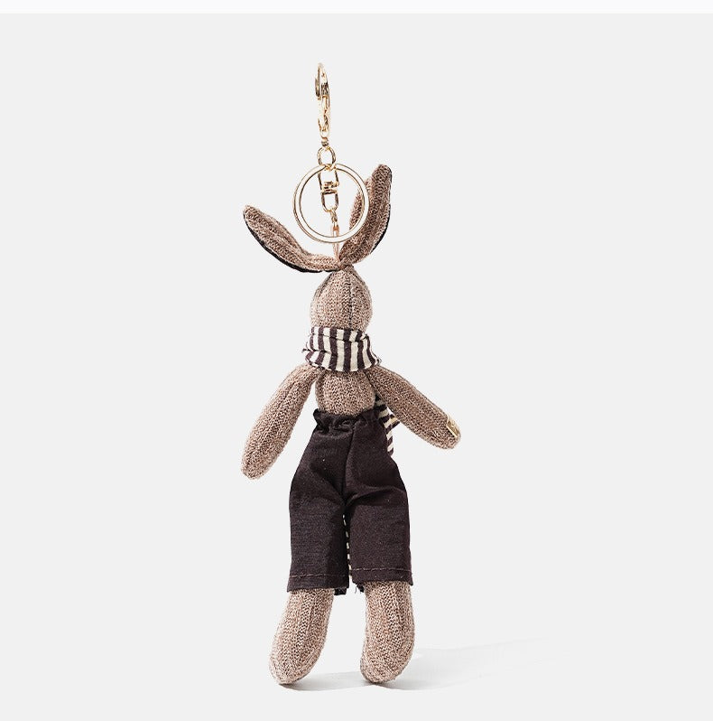 Cute Knitted Rabbit Bag Charm