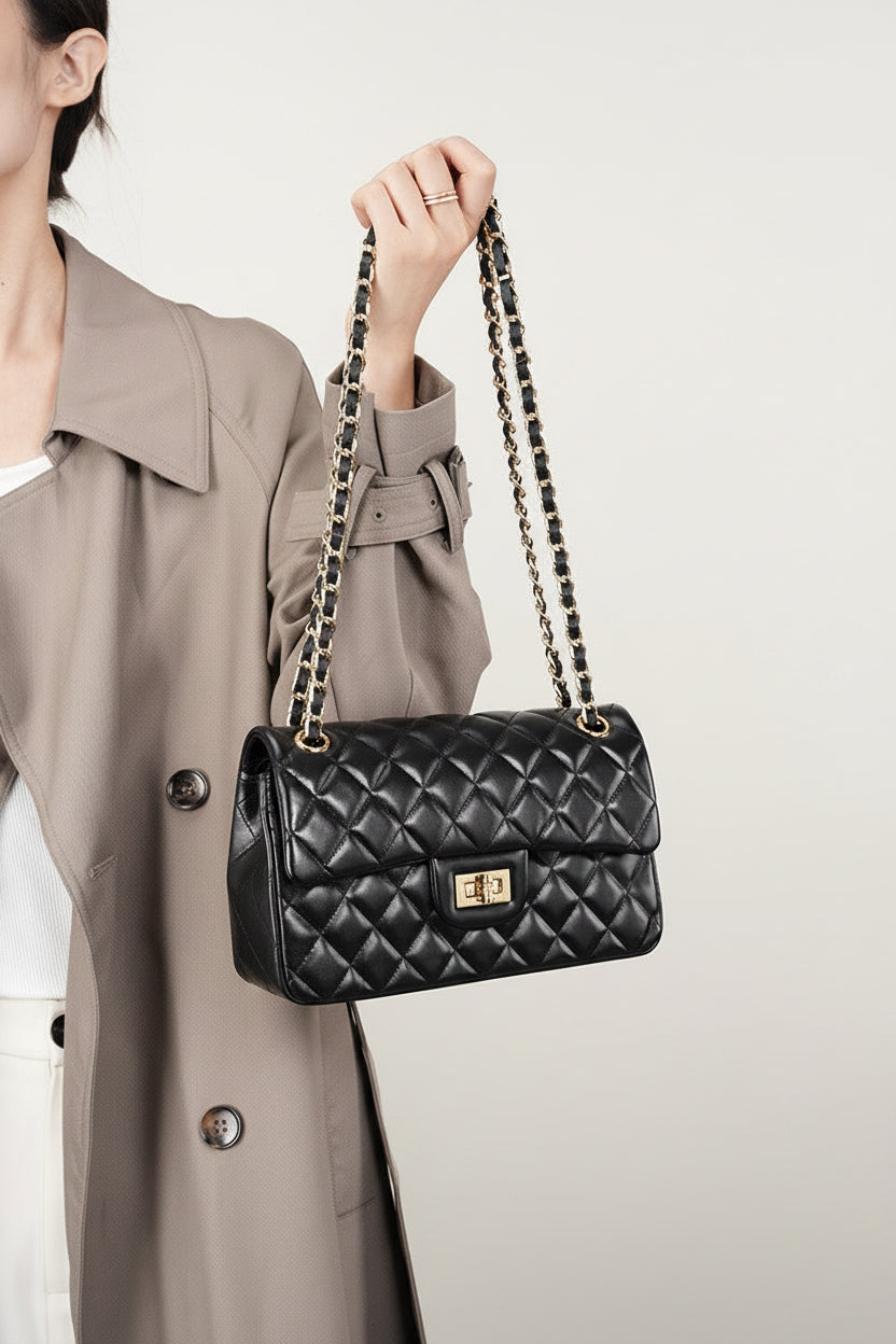 Classic Quilted Leather Chain Bag