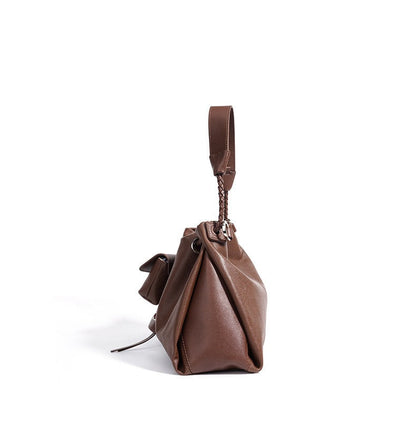 Slouchy Drawstring Hobo Shoulder Bag