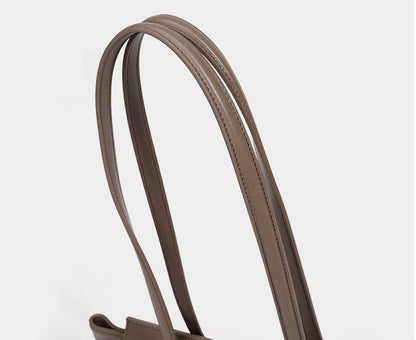 Leather East-West Turn-Lock Shoulder Bag