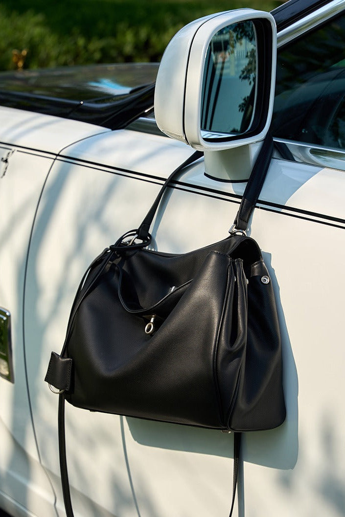 Minimalist Leather Satchel Bag