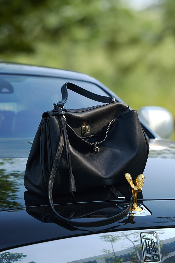 Minimalist Leather Satchel Bag