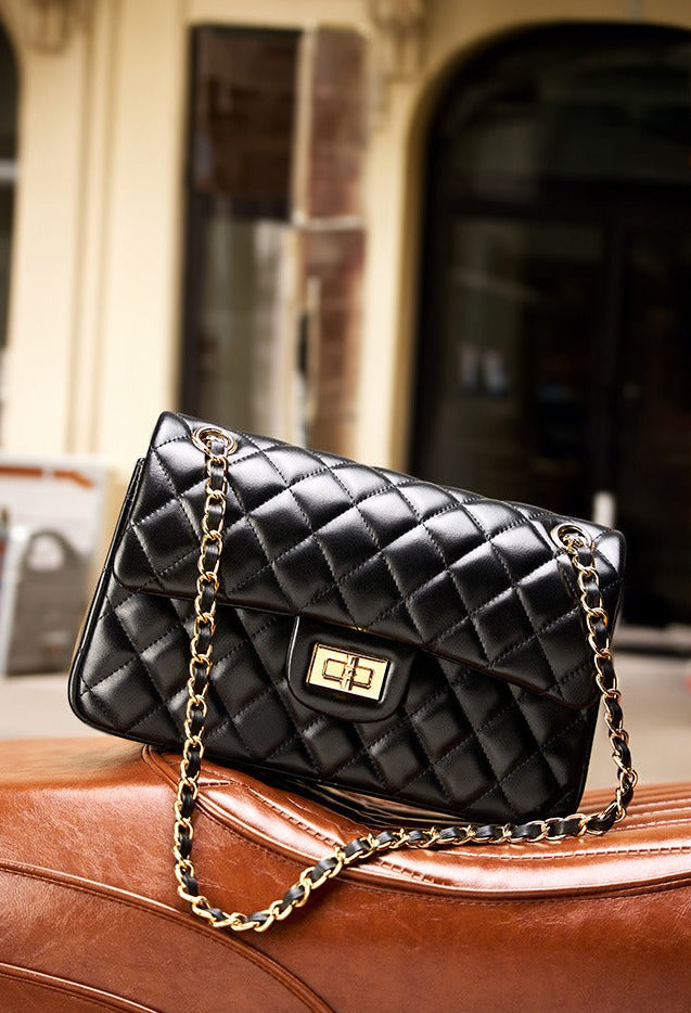 Classic Quilted Leather Chain Bag