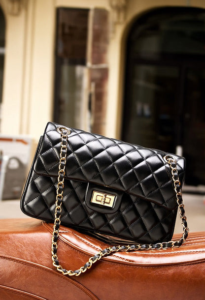 Classic Quilted Leather Chain Bag
