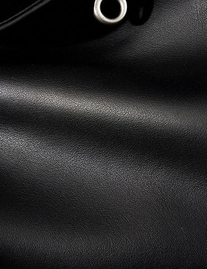 Minimalist Leather Satchel Bag