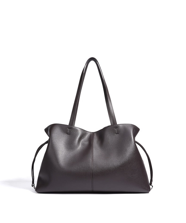 Large Suede Tote with Mini Pouch