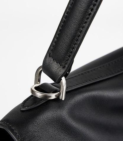 Minimalist Leather Satchel Bag