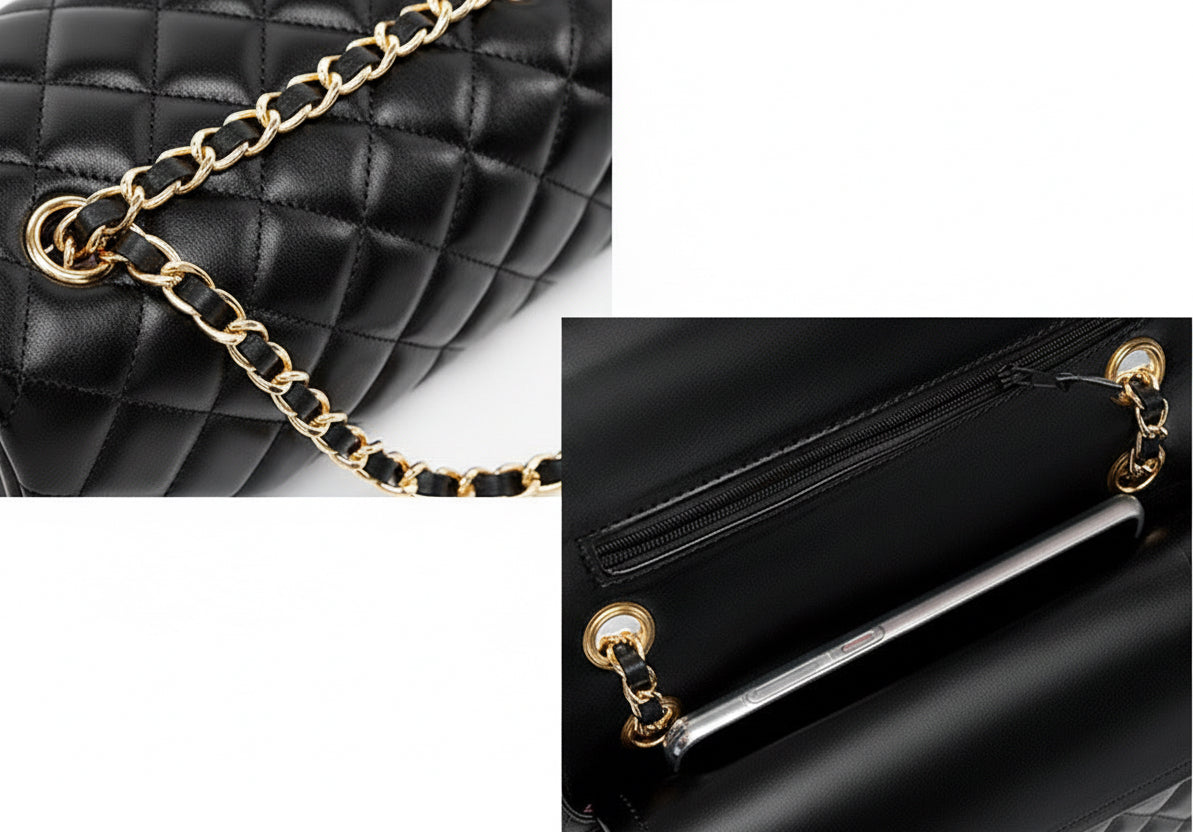 Classic Quilted Leather Chain Bag