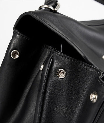 Minimalist Leather Satchel Bag