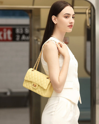 Classic Quilted Leather Chain Bag