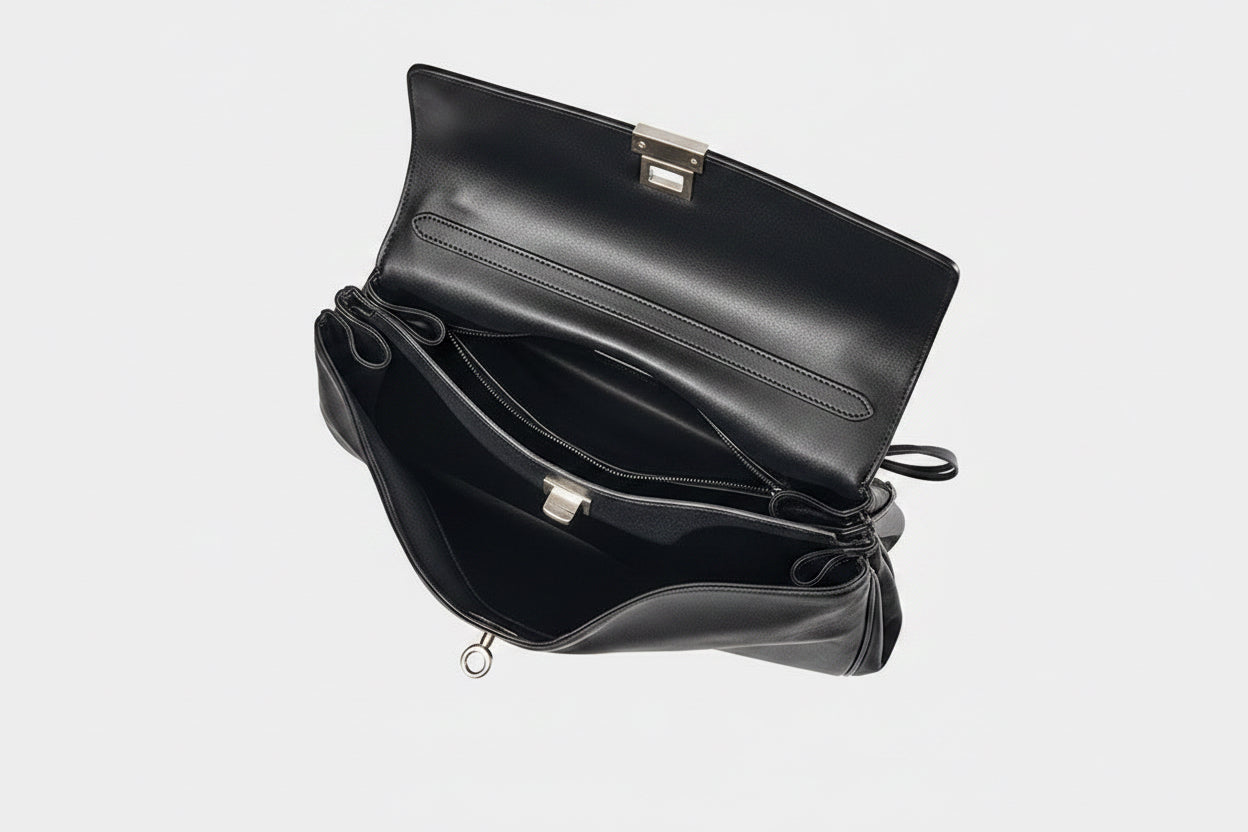 Minimalist Leather Satchel Bag