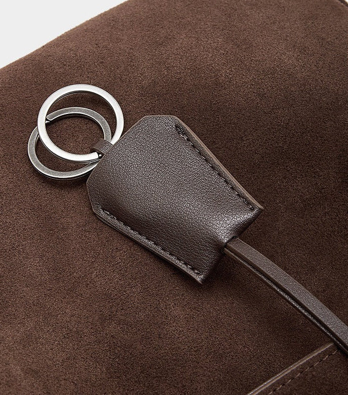 Suede Leather Shoulder Satchel Bag