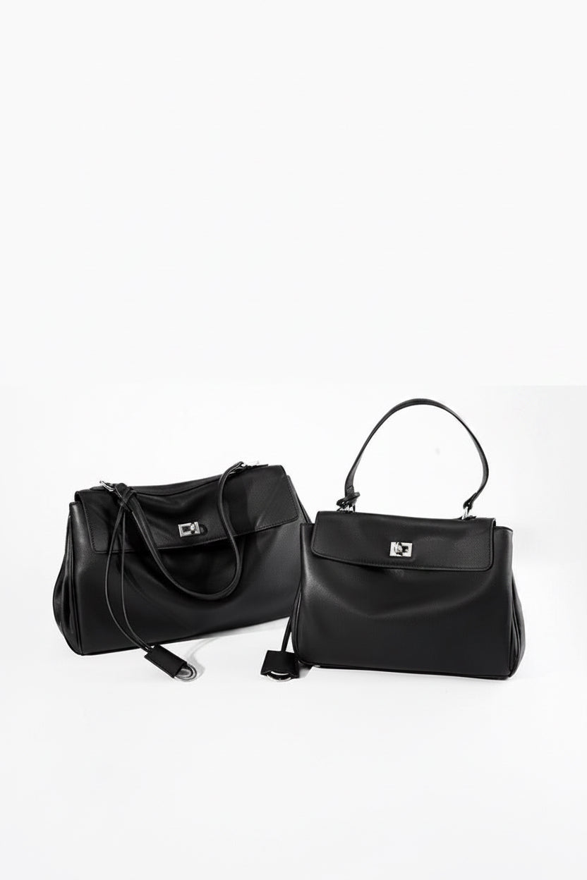 Minimalist Leather Satchel Bag
