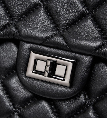 Quilted Leather Chain Shoulder Bag