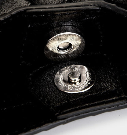 Woven Leather Charm Tote Bag