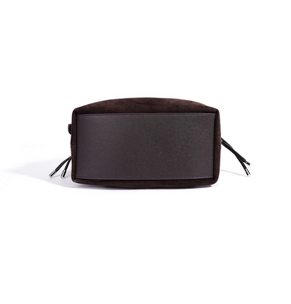 Suede Leather Bucket Shoulder Bag