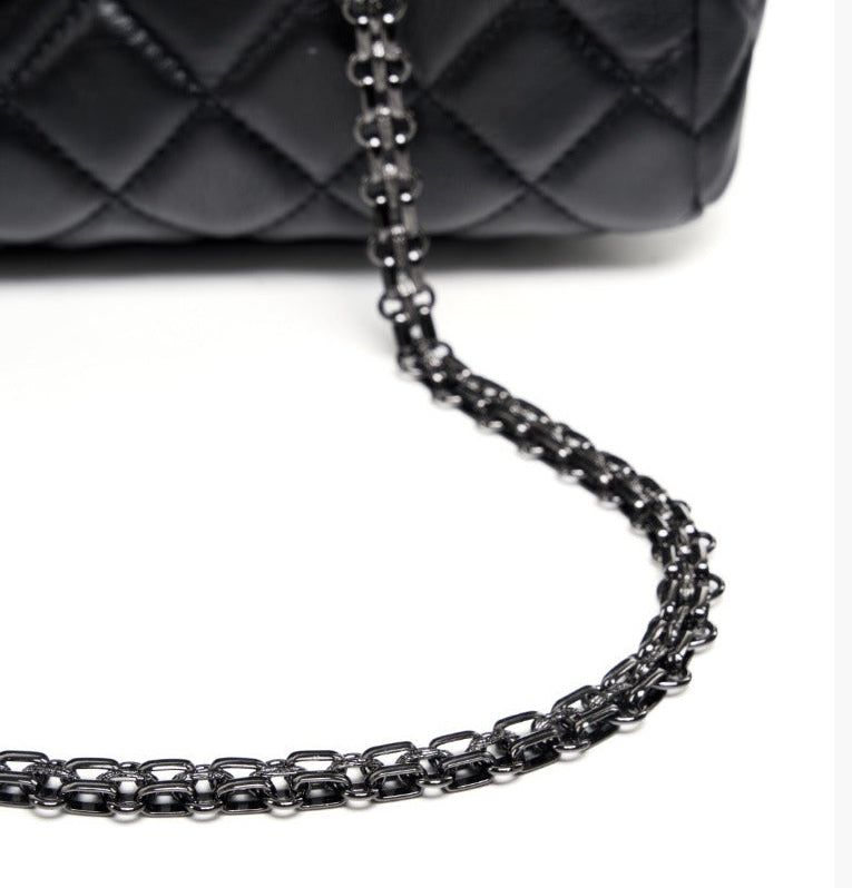 Quilted Leather Chain Shoulder Bag