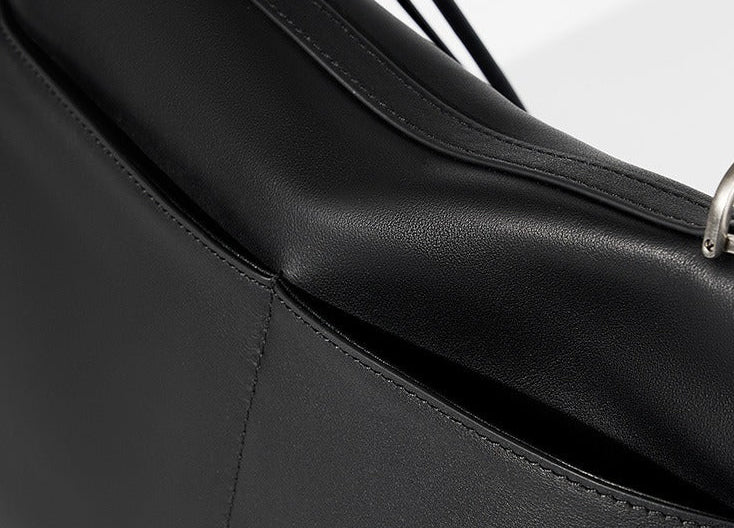 Minimalist Leather Satchel Bag