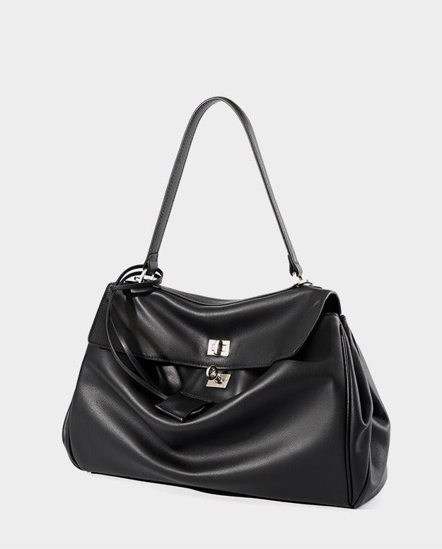 Minimalist Leather Satchel Bag