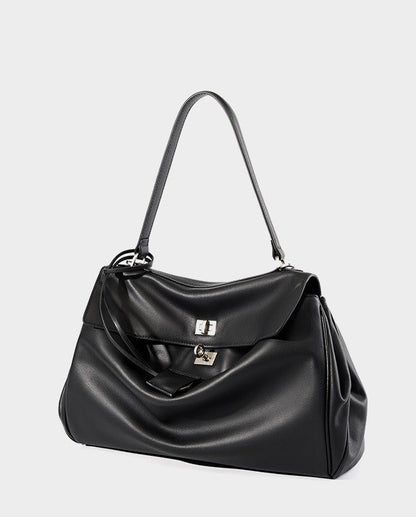 Minimalist Leather Satchel Bag
