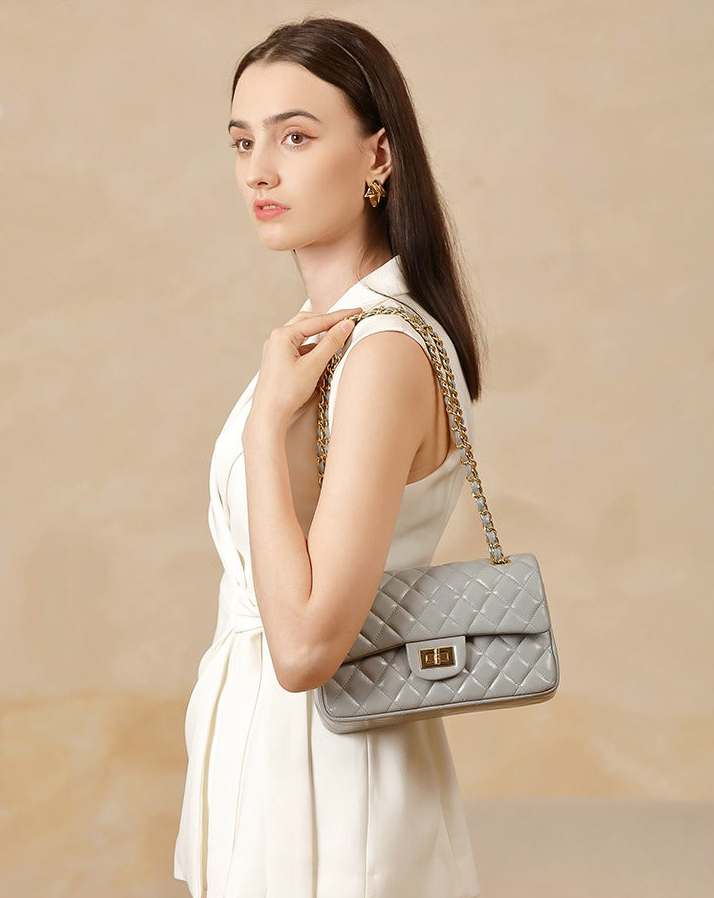 Classic Quilted Leather Chain Bag