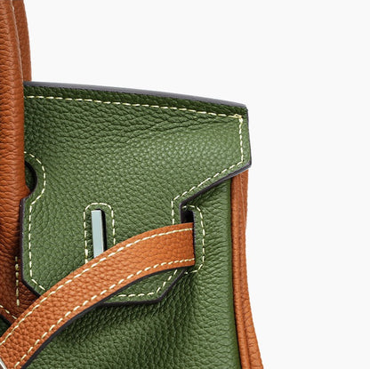 Aura Leather Structured Tote Bag