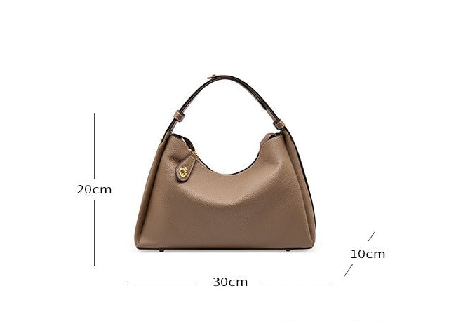 Casual Leather Shoulder Bag