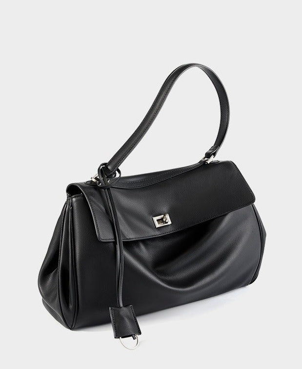 Minimalist Leather Satchel Bag