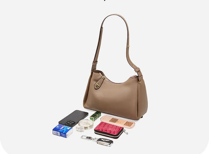 Casual Leather Shoulder Bag