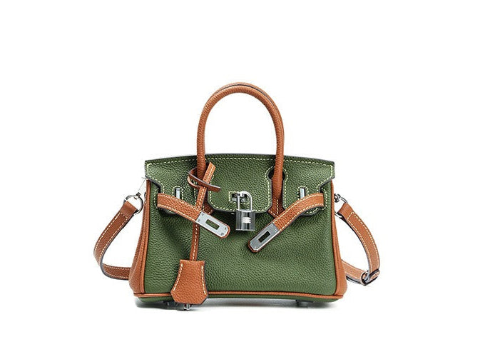 Aura Leather Structured Tote Bag
