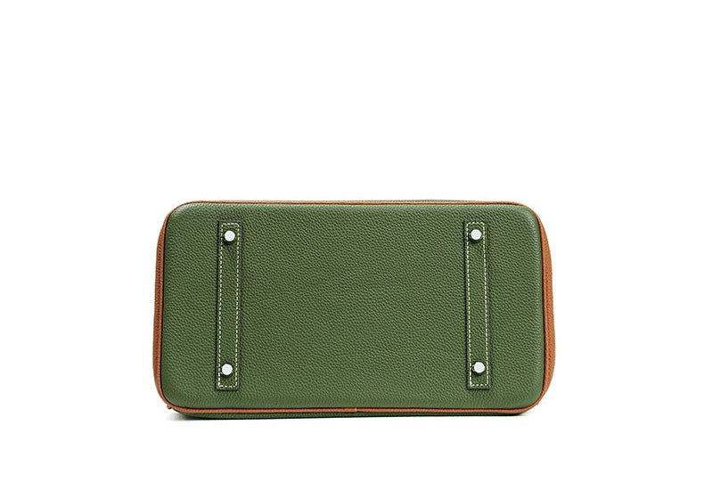 Aura Leather Structured Tote Bag