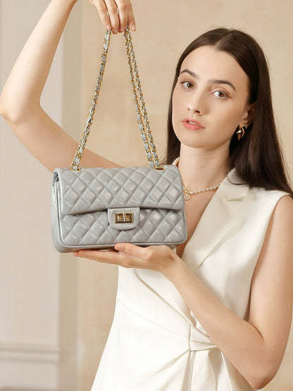 Classic Quilted Leather Chain Bag