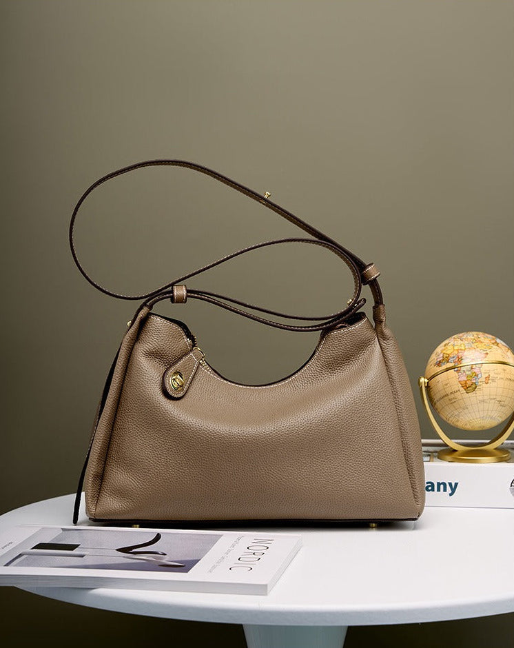 Casual Leather Shoulder Bag