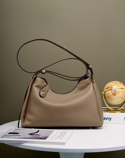 Casual Leather Shoulder Bag