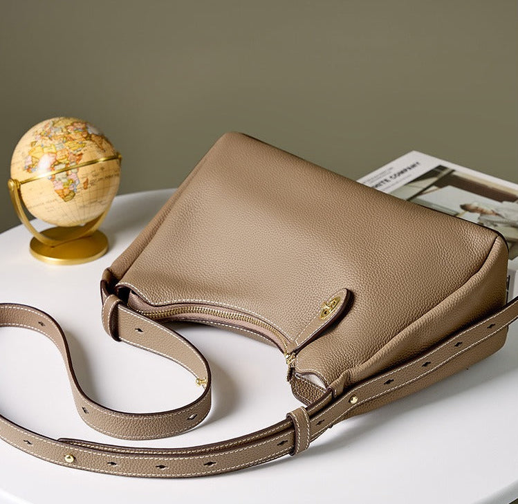 Casual Leather Shoulder Bag