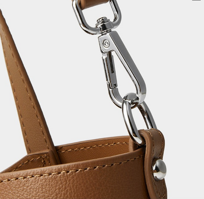 Silk Scarf Leather Tote Bag