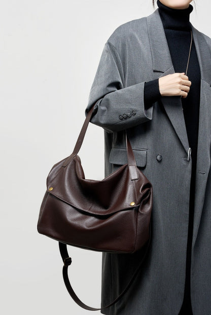Multi-Way Everyday Leather Crossbody Bag