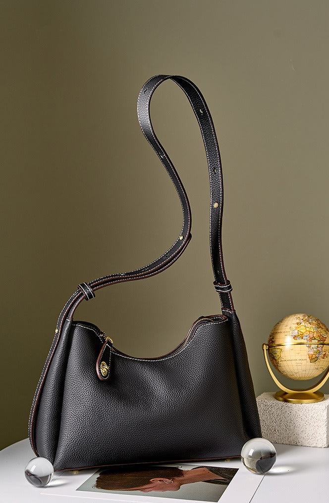 Casual Leather Shoulder Bag