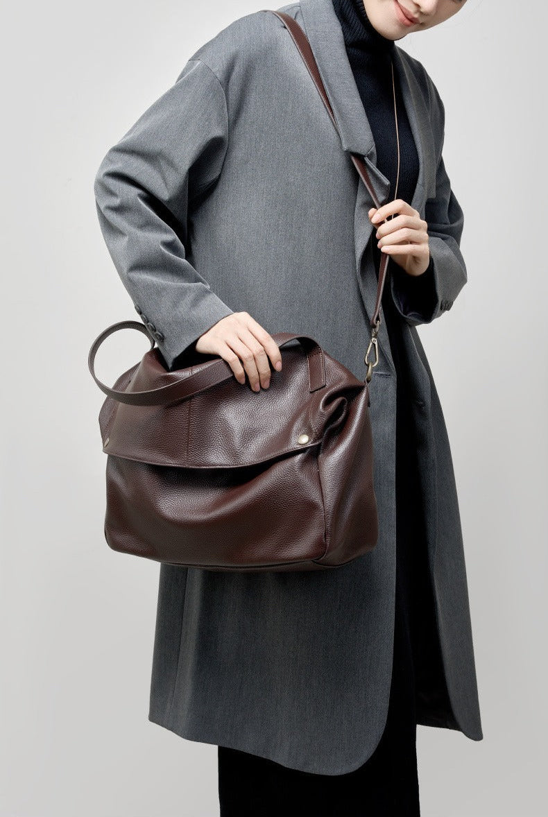 Multi-Way Everyday Leather Crossbody Bag