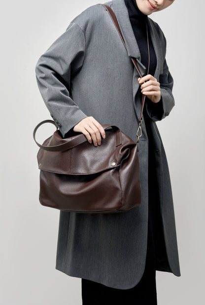 Multi-Way Everyday Leather Crossbody Bag