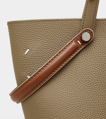Leather Bucket Tote Inner Pouch