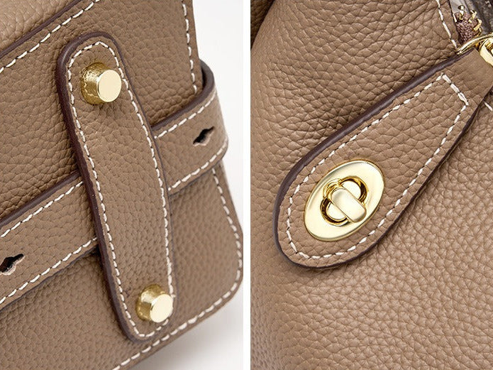 Casual Leather Shoulder Bag