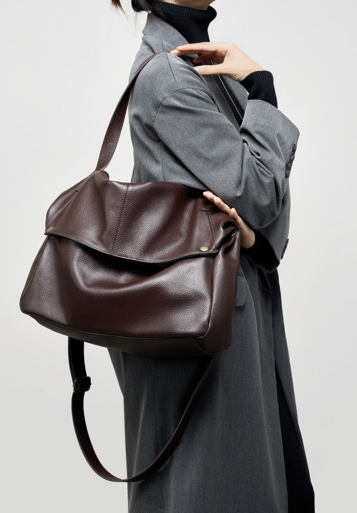 Multi-Way Everyday Leather Crossbody Bag