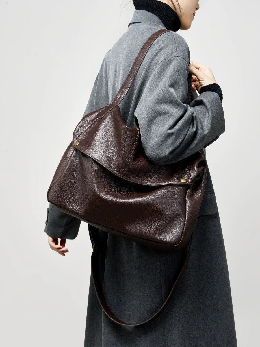 Multi-Way Everyday Leather Crossbody Bag